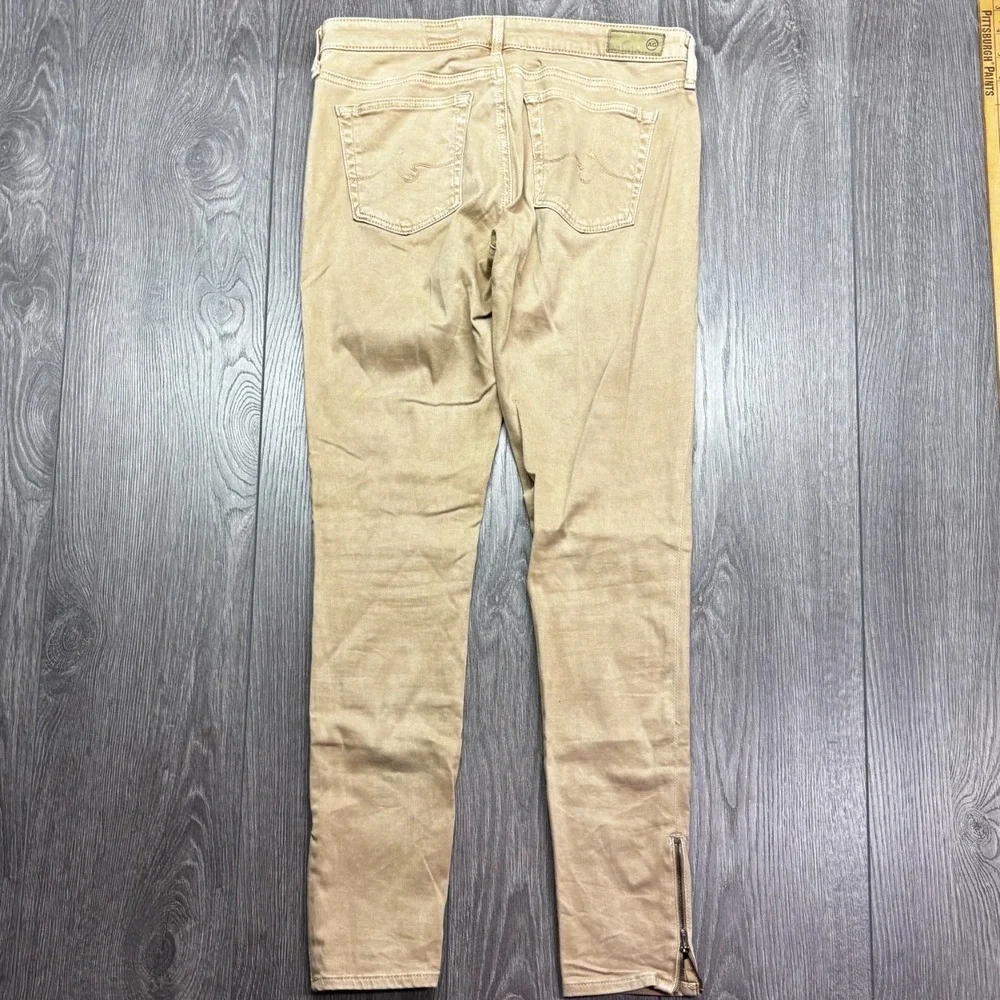 Adriano Goldschmied Jeans Womens 27R Brown The Zip Up Legging Ankle High Rise - Picture 5 of 11